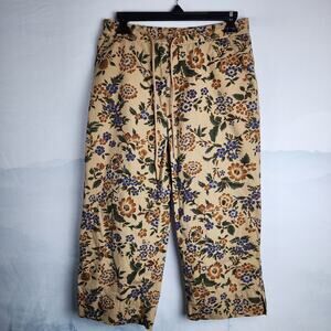 Vintage Lauren Ralph Lauren Floral Print Cropped Capri Pants | Women's 8